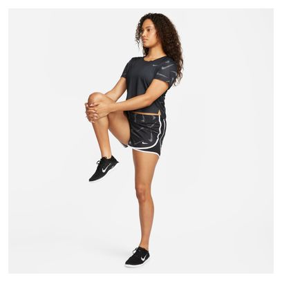 Maglia a maniche corte Nike Dri-Fit Swoosh Print Donna Nero
