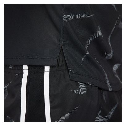 Maglia a maniche corte Nike Dri-Fit Swoosh Print Donna Nero