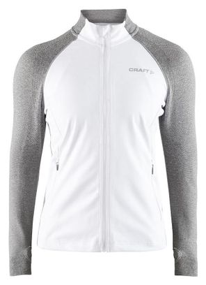 Craft Urban Run Fuseknit Women's Jacket Wit Grijs