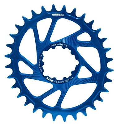 Plateau Ovale Unite Grip Ring V2 - Sram Direct Mount Bleu 32 Dents