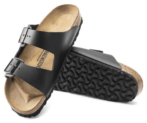 Birkenstock Arizona Cuir naturel Regular Noir