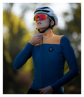 LeBram Ventoux Women Long Sleeves Jersey Pelforth Blue