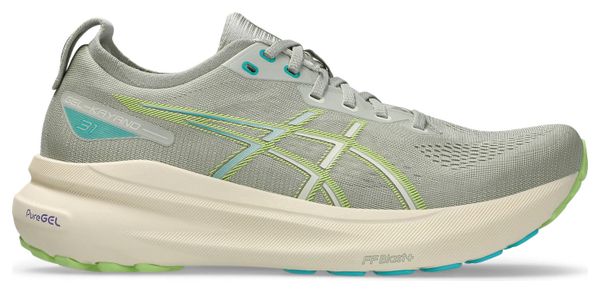 Chaussures Running Asics Gel-Kayano 31 Gris/Vert/Bleu Homme