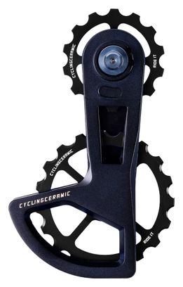 Jaula de desviador CyclingCeramic OSPW Race 14/19T para desviador Shimano 105 y 105 Di2 11/12S Negro