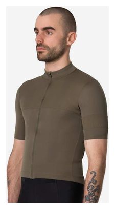 Maglia Rapha Brevet Element Khaki da uomo a maniche corte