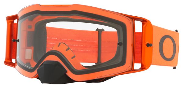 Oakley Front Line MX Goggles Orange Motorcycle Strap Clear Lenses / Ref: OO7087-78