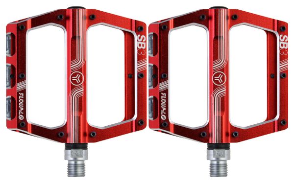 SB3 Flowy AM 2 Flat Pedals Red