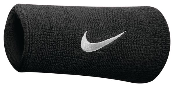 Nike Swoosh-Armbänder Schwarz (Paar)