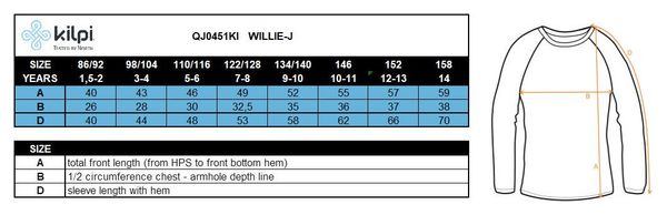 Sous-vêtement haut enfant Kilpi WILLIE-J