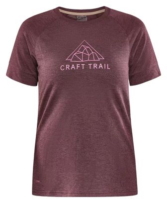 T-Shirt Manches Courtes Craft ADV Trail Wool Femme Blanc 