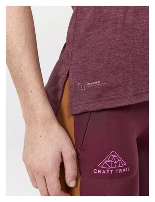 Craft ADV Trail Wool Maglietta da donna a manica corta Bianco