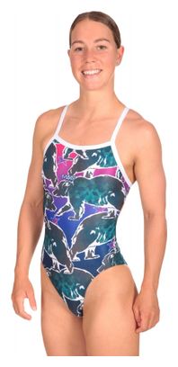 Costume da bagno Mako Aumakua Grizzly bear Donna Blu / Viola