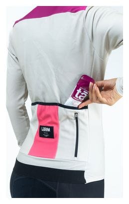 Maglia a maniche lunghe LeBram Ventoux Donna Beige Rosa