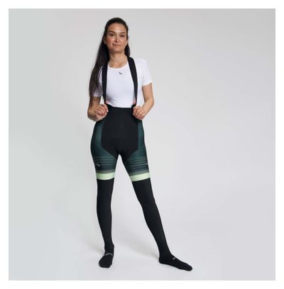 Cuissard Long à Bretelles avec Chamois Vélo Rogelli Stryde Femme Vert Sauge