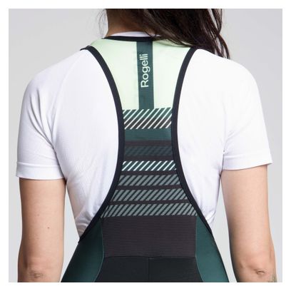 Cuissard Long à Bretelles avec Chamois Vélo Rogelli Stryde Femme Vert Sauge