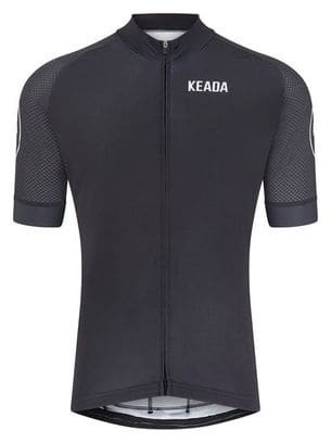 Maillot de cyclisme essentiel à manches courtes pour hommes - Noir