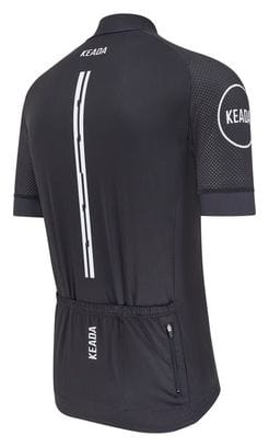 Maillot de cyclisme essentiel à manches courtes pour hommes - Noir