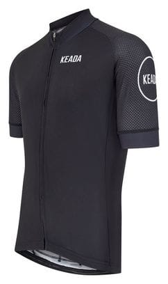 Maillot de cyclisme essentiel à manches courtes pour hommes - Noir