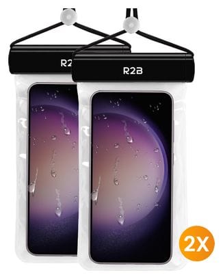 Housse étanche pour smartphone avec cordon R2B Lot de 2