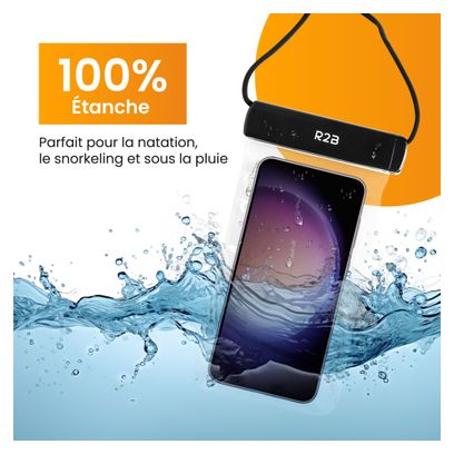 Housse étanche pour smartphone avec cordon R2B Lot de 2
