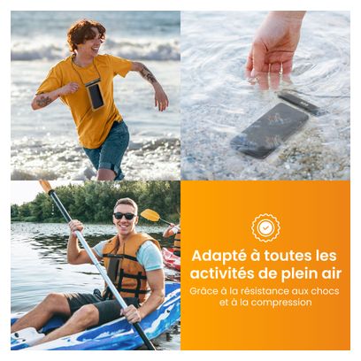 Housse étanche pour smartphone avec cordon R2B Lot de 2