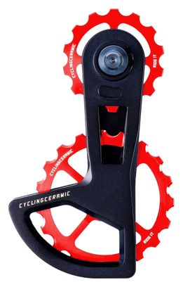 CyclingCeramic OSPW Race Derailleur Cage 14/19T for Shimano 105 and 105 Di2 11/12S Derailleur Red