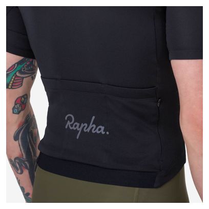 Maglia a maniche corte Rapha Brevet Element Uomo Nero/Grigio