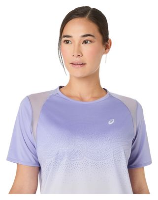 Maglia a maniche corte Asics Road Fade viola da donna