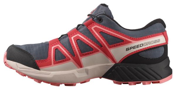 Zapatillas Trail Salomon Speedcross Impermeables Azul/Rosa Niño