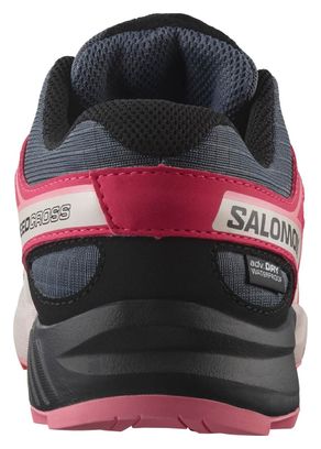 Zapatillas Trail Salomon Speedcross Impermeables Azul/Rosa Niño