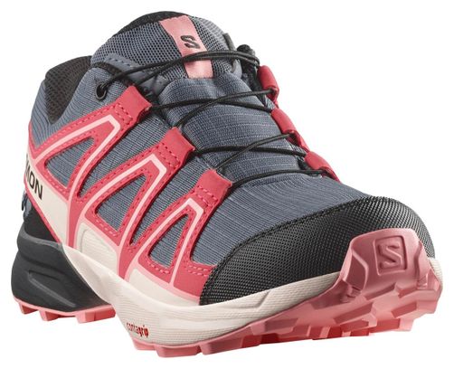Zapatillas Trail Salomon Speedcross Impermeables Azul/Rosa Niño