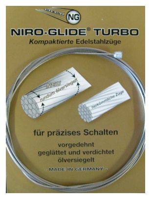 Câble Dérailleur Niro Glide Turbo Inox Argent