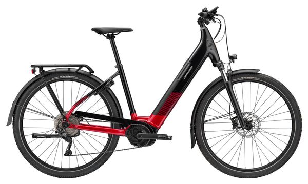 VTC Électrique Cannondale Tesoro Neo X 2 Low Step Shimano Deore 10V 625 Wh 29'' Rouge