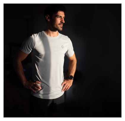 T-Shirt De Sport Manches Courtes Rogelli Core Homme Argent