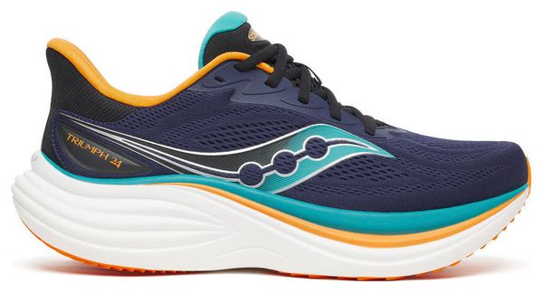 Saucony Triumph 24 hardloopschoenen, blauw/oranje, heren