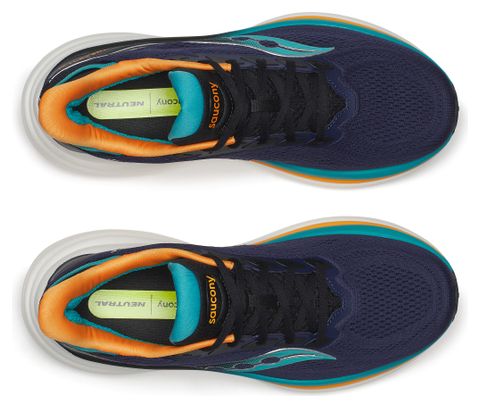 Saucony Triumph 24 hardloopschoenen, blauw/oranje, heren