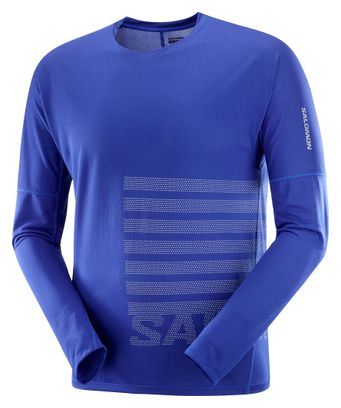 Salomon Sense Aero Longsleeve Jersey Blauw