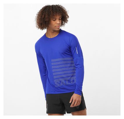 Salomon Sense Aero Longsleeve Jersey Blauw