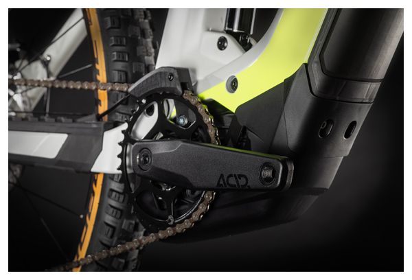 Cube Stereo Hybrid 140 HPC Race 625 Electric Full Suspension MTB Sram NX/SX Eagle 12S 625 Wh 29'' Grey Yellow 2021
