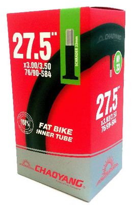 CHAMBRE 27.5+ 3.0-3.5 FAT BIKE + VALVE SCHRADER CHAOYANG