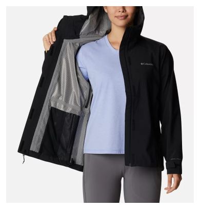Columbia Earth Explorer - Chaqueta impermeable para mujer, color negro