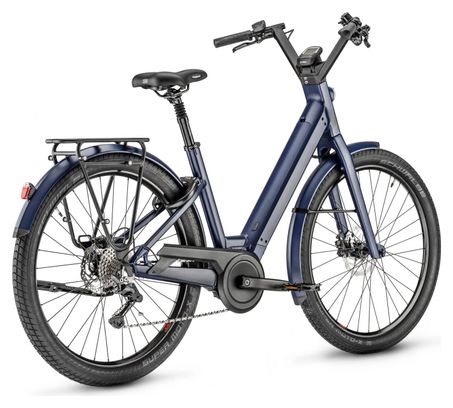 Vélo de Ville Électrique Moustache Lundi 27.1 Shimano Deore 10V 400 Wh 27.5'' Bleu Minuit