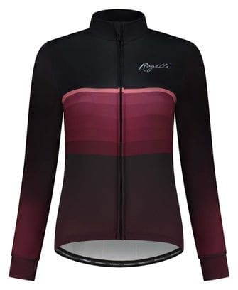 Maillot Manches Longues Velo Rogelli Impress II - Femme - Burgundy/Coral