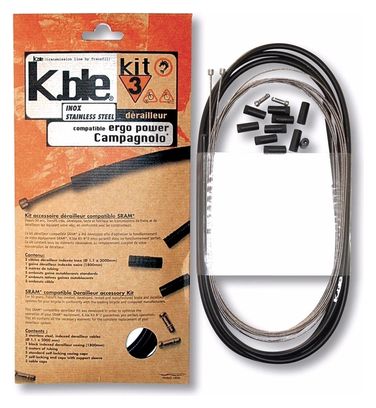 Kit dérailleur arrière inoxydable Transfil Campagnolo Ergopower