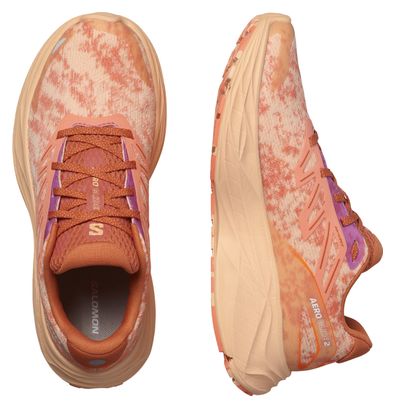 Chaussures de Running Salomon Aero Glide 2 Corail Femme