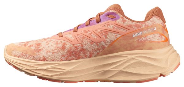 Zapatillas de running Salomon Aero <strong>Glide 2</strong> Coral para mujer