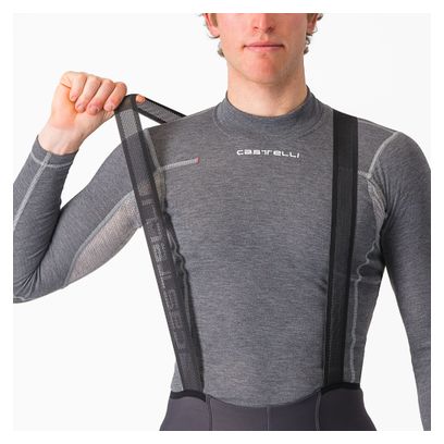 Castelli Espresso Grey Long Bib Shorts