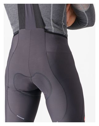 Castelli Espresso Grau Lange Trägerhose