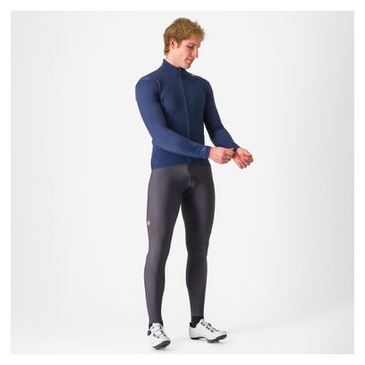 Castelli Espresso Grau Lange Trägerhose