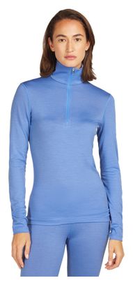 Baselayer Femme Icebreaker 1/2 Zip Merino 200 Oasis Bleu